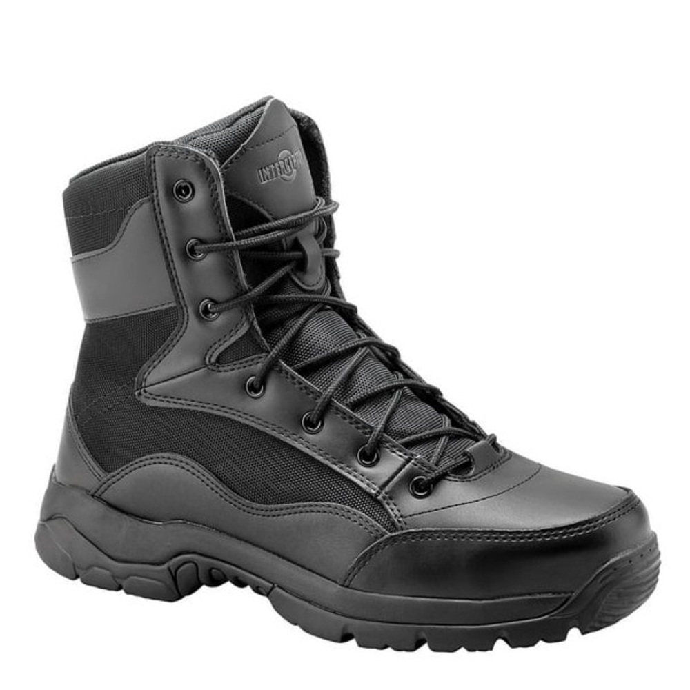 Interceptor Men's Force 6" Steel Toe Tactical Boots oil & slip resistant Sz 7.5